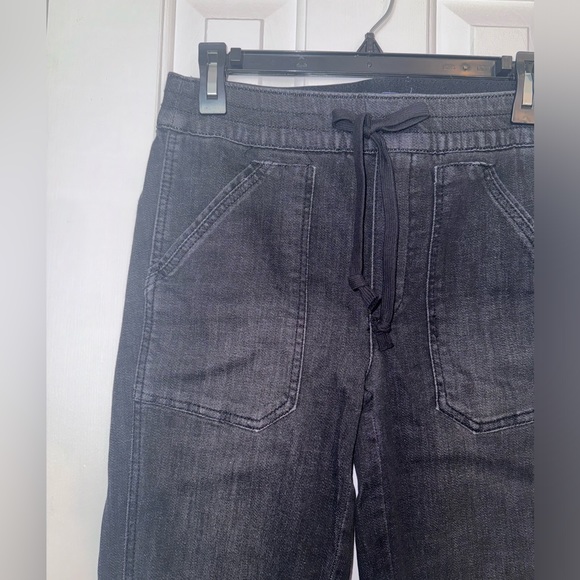 Democracy Pull-On High-Rise Denim Jogger Jeans, Black  Slimming, Stretch, Lift - Picture 3 of 14